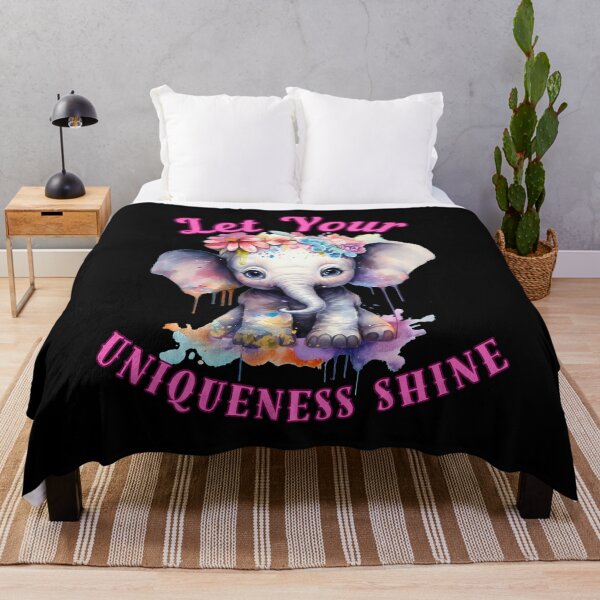 Item preview, Let Your Uniqueness Shine. elephant saying designed and sold by ElephantVibes.