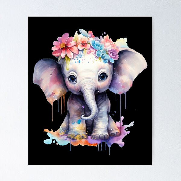 Item preview, Tiny Elephant designed and sold by ElephantVibes.