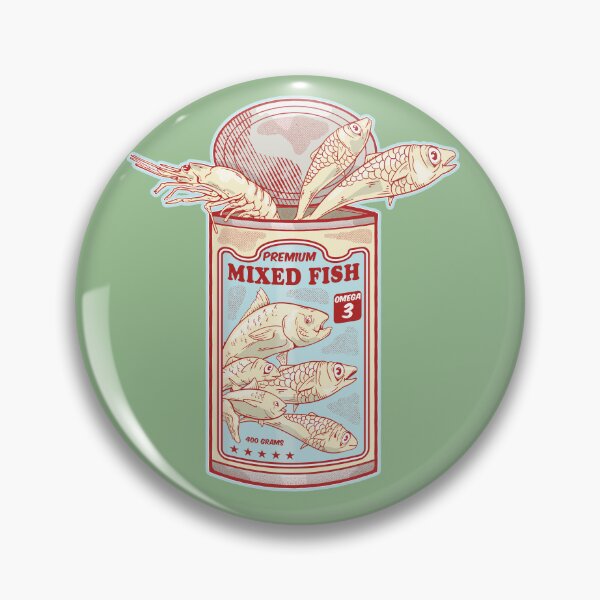 Item preview, Mixed Fish Funny canned food designed and sold by piedaydesigns.