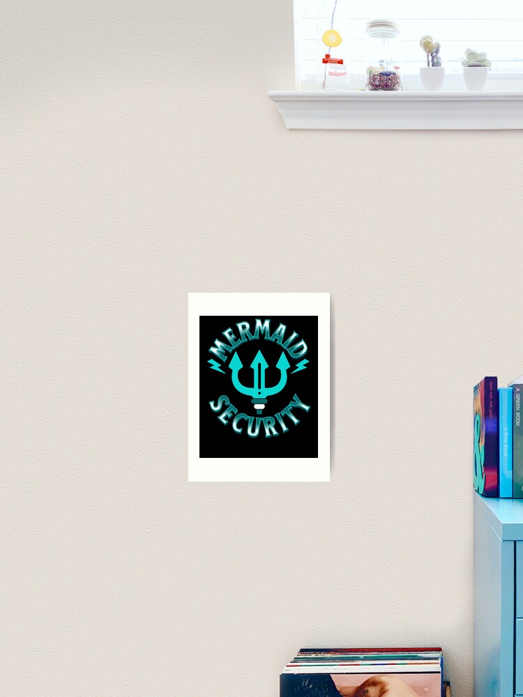 Thumbnail 2 von 3, Kunstdruck, Mermaid Security Merman Costume Kids Mermaid Security Gear designt und verkauft von DynamicDesign.