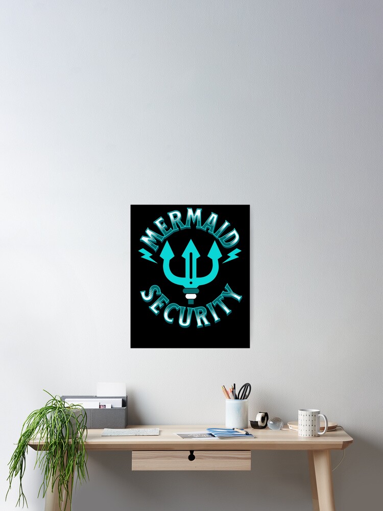 Imagen 2 de 3, Póster con la obra Mermaid Security Merman Costume Kids Mermaid Security Gear, diseñada y vendida por DynamicDesign.