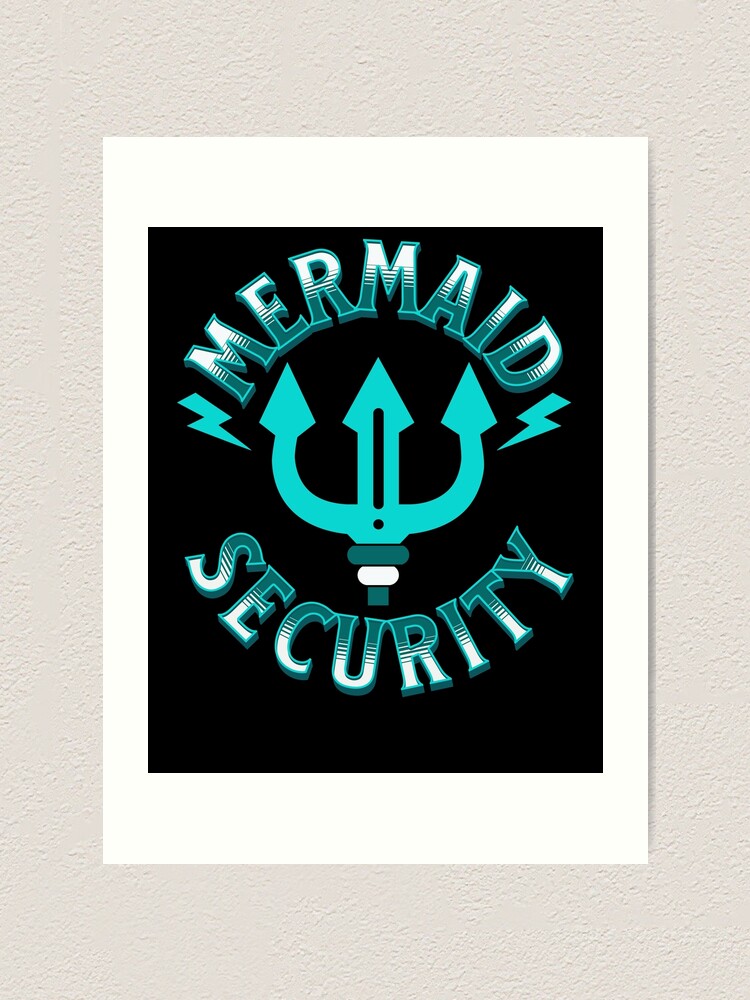 Thumbnail 1 von 3, Kunstdruck, Mermaid Security Merman Costume Kids Mermaid Security Gear designt und verkauft von DynamicDesign.