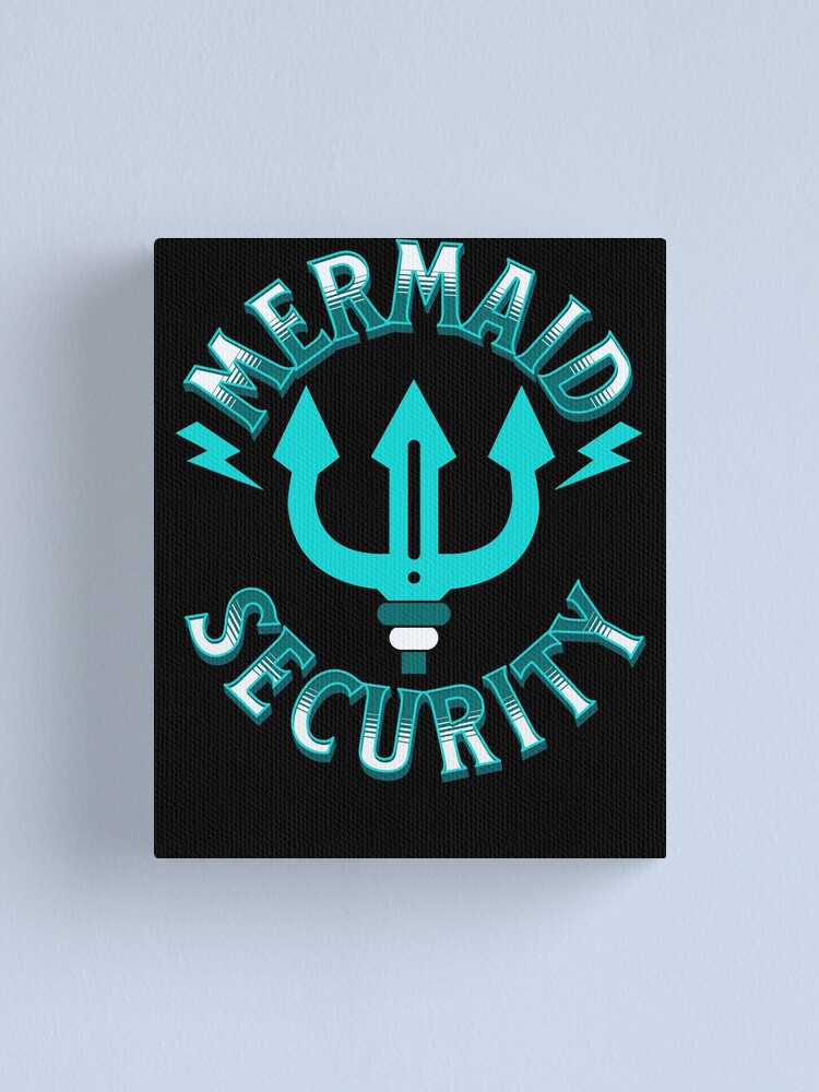 Imagen 1 de 3, Lienzo con la obra Mermaid Security Merman Costume Kids Mermaid Security Gear, diseñada y vendida por DynamicDesign.