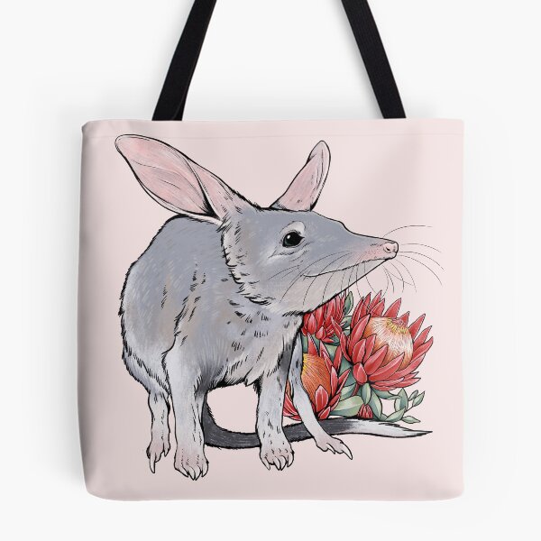 Item preview, Australia Bilby Bandicoot and Protea Flower  designed and sold by Mousewren.