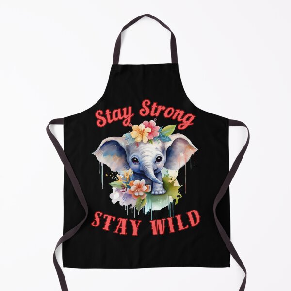 Item preview, Stay Strong, Stay Wild. happy elephant designed and sold by ElephantVibes.