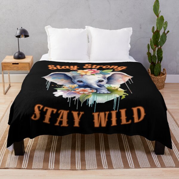 Item preview, Stay Strong, Stay Wild. african elephant designed and sold by ElephantVibes.