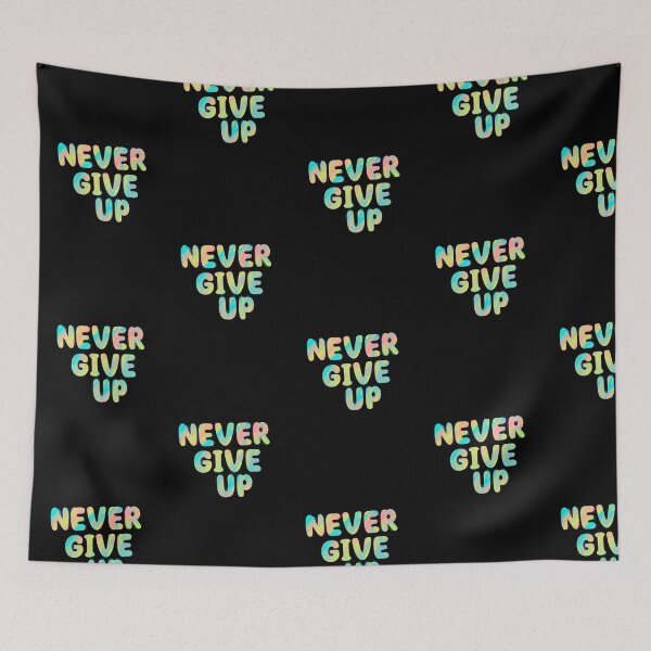 Item preview, Never Give Up - Tie Dye designed and sold by HarrisonDesign.