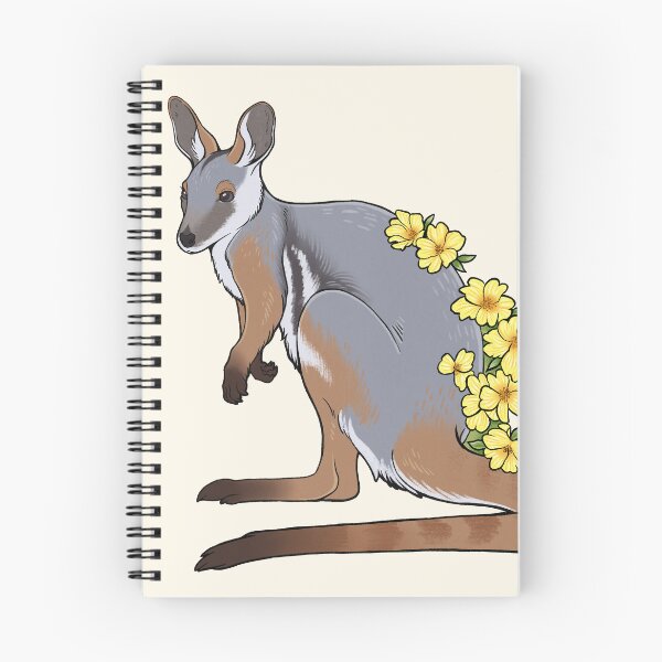 Item preview, Yellow Footed Rock Wallaby and Guinea Flowers designed and sold by Mousewren.