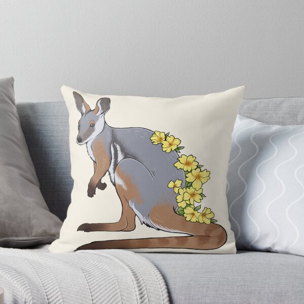 Item preview, Yellow Footed Rock Wallaby and Guinea Flowers designed and sold by Mousewren.