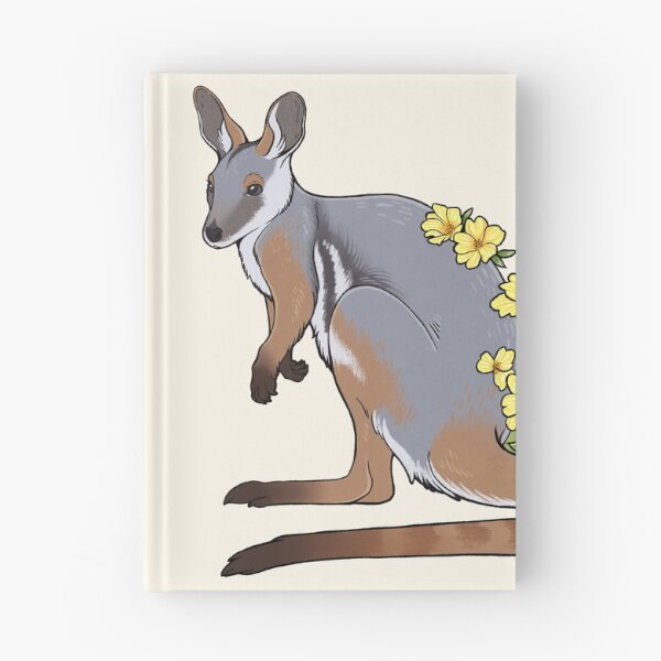 Item preview, Yellow Footed Rock Wallaby and Guinea Flowers designed and sold by Mousewren.