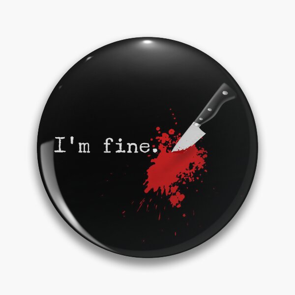 Item preview, I'm Fine Knife Stab Funny Halloween Stabbed Costume Gear designed and sold by DynamicDesign.