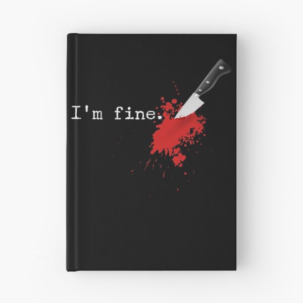 Item preview, I'm Fine Knife Stab Funny Halloween Stabbed Costume Gear designed and sold by DynamicDesign.