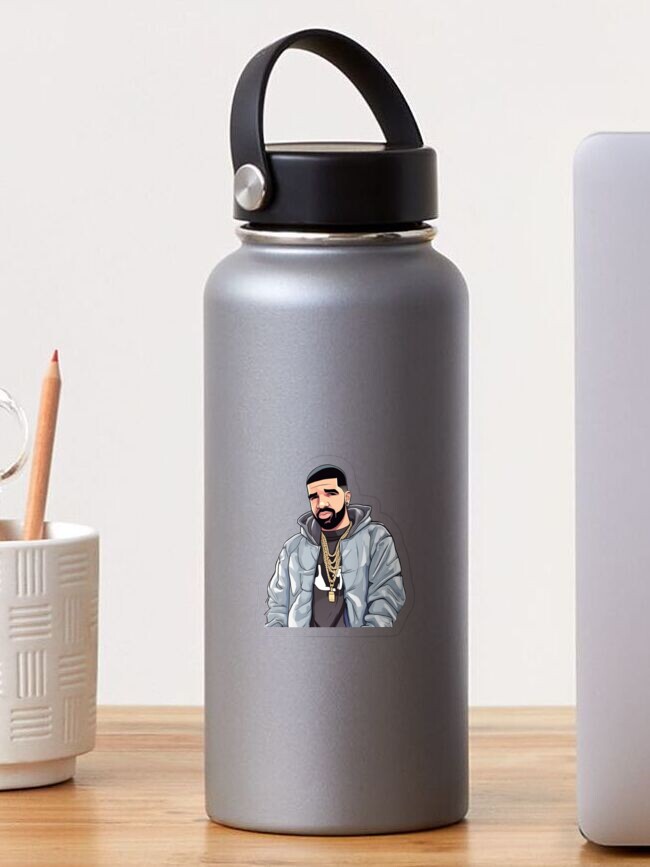 Thumbnail 1 of 3, Sticker, Cartoon Drake Rapper Sticker designed and sold by DesignsByElias.