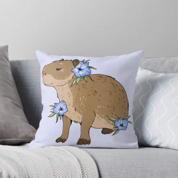 Item preview, Beautiful Capybara and Flowers designed and sold by Mousewren.