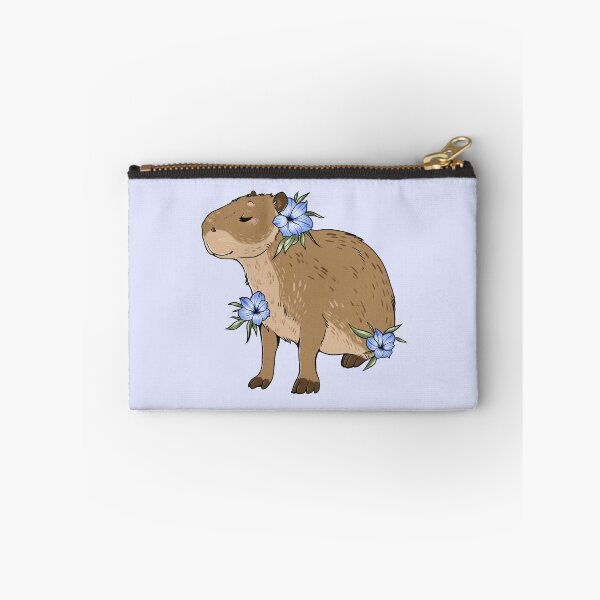 Item preview, Beautiful Capybara and Flowers designed and sold by Mousewren.