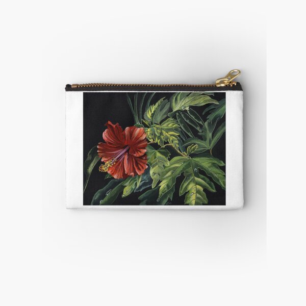 Item preview, Hibiscus (acrylic and gouache on black card) designed and sold by Painting By Nature.