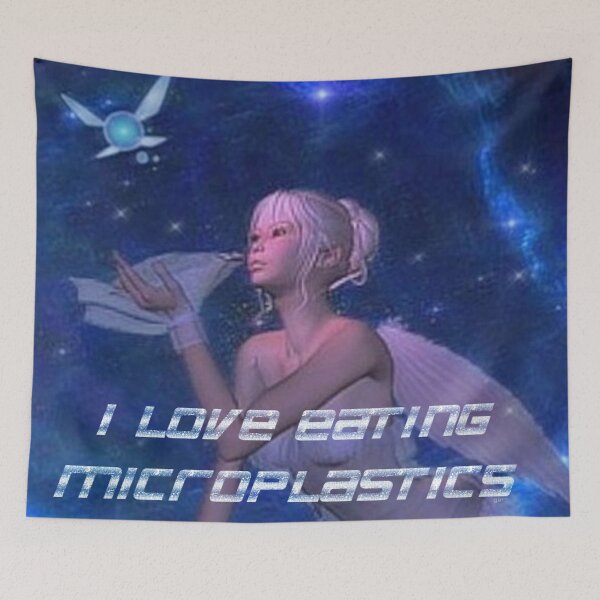 Item preview, i love eating microplastics fairy cybergirl designed and sold by staticc.