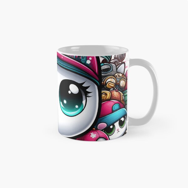 Item preview, Colorful Street Art Harmony.Monster Chibi cats  designed and sold by Manoj Kumar  Mandali.