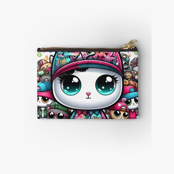 Item preview, Colorful Street Art Harmony.Monster Chibi cats  designed and sold by Manoj Kumar  Mandali.