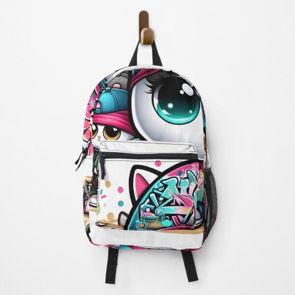 Item preview, Colorful Street Art Harmony.Monster Chibi cats  designed and sold by Manoj Kumar  Mandali.