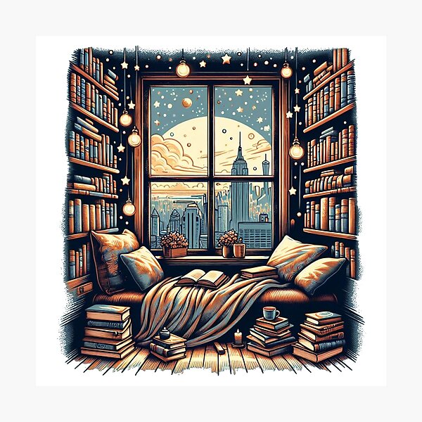Item preview, Book Nook designed and sold by NeonNestAppr.