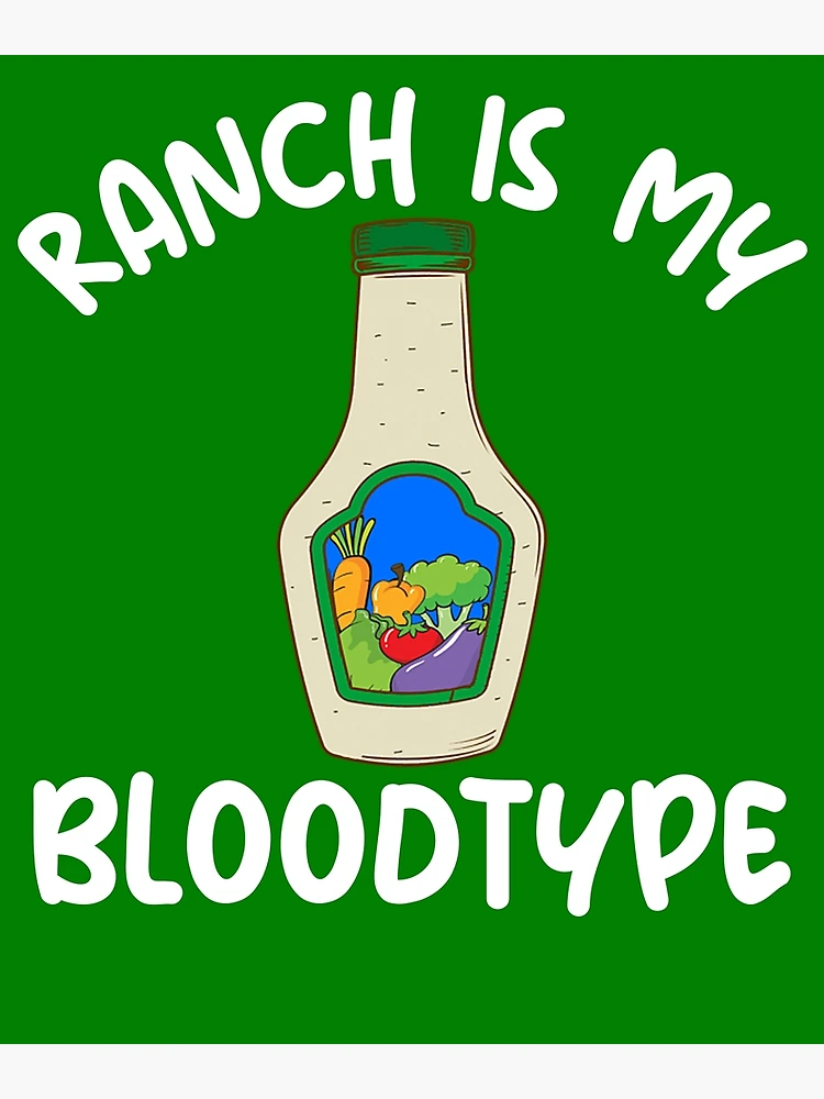 Imagen 3 de 3, Lienzo con la obra Ranch Is My Bloodtype Ranch Dressing Gear, diseñada y vendida por DynamicDesign.