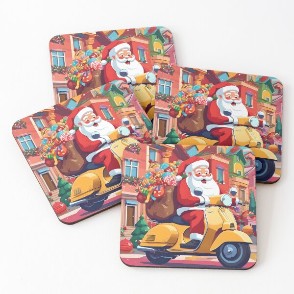Item preview, Papá Noel monta una Vespa designed and sold by Cat Prince.