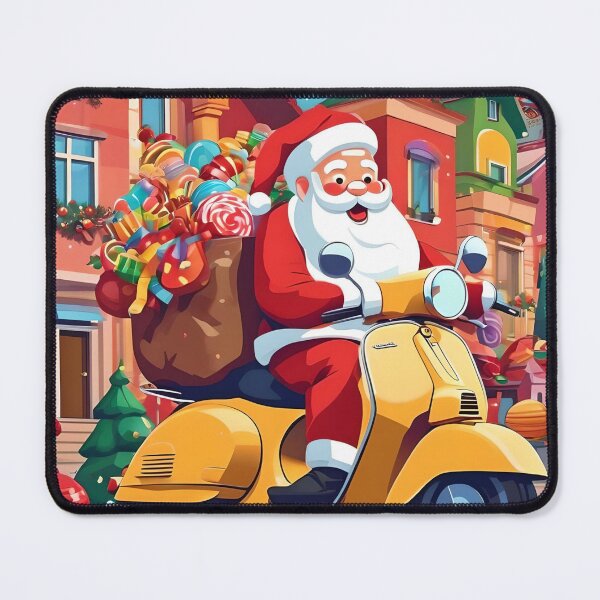 Item preview, Santa Claus rides a Vespa designed and sold by Cat Prince.