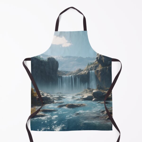 Item preview, Unique Artwork Amazing Landscapes Waterfalls Photorealistic Oil Painting A926-15 designed and sold by MPCFICTION.