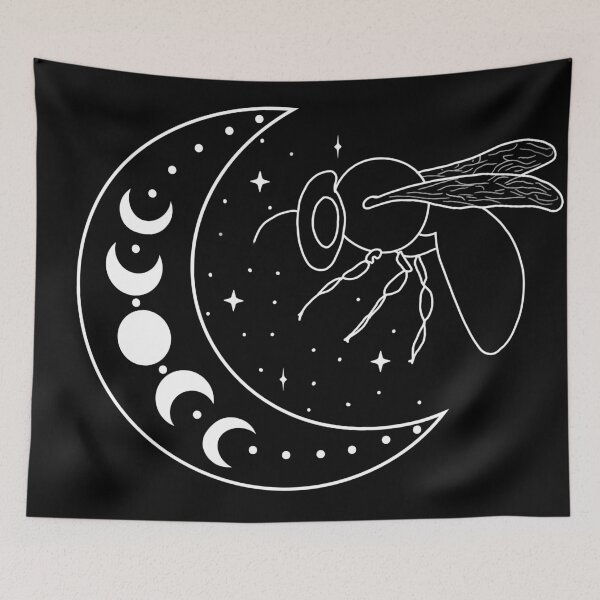 Aperçu de l'œuvre contour, abeille, à, lune créée et vendue par MagiTepes.