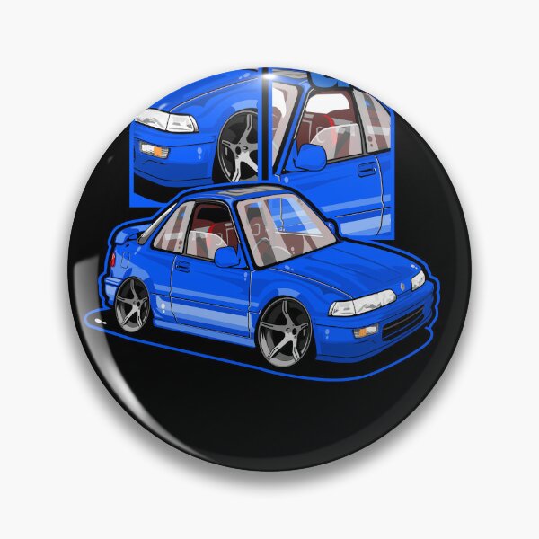 Item preview, Integra DA *Car Design vector illustrated CARtoon CARicature Comic Style* designed and sold by itsTheBugz.