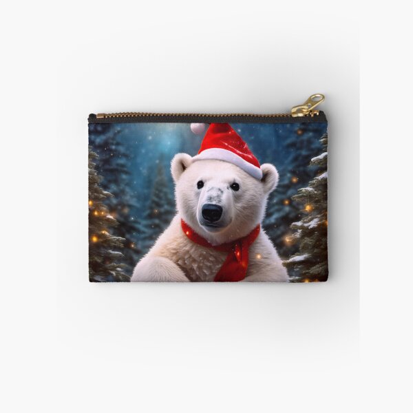 Item preview, A Polar Bear in a Magical Christmas Forest designed and sold by Lava Tigers Art.