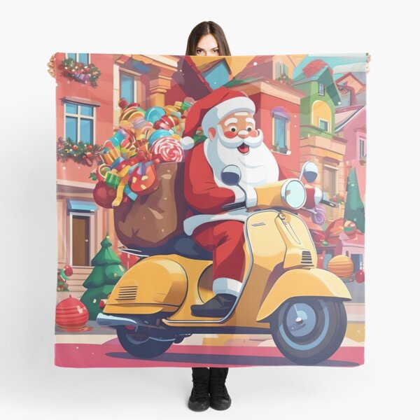 Item preview, Santa Claus rides a Vespa designed and sold by Cat Prince.