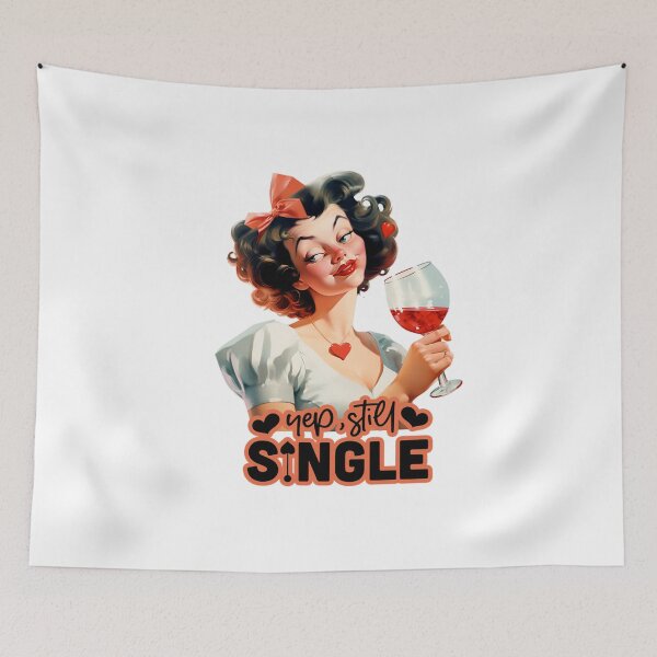 Item preview, Yep, Still Single Funny Anti Valentines Day Shirt designed and sold by Driftwood Spirits.
