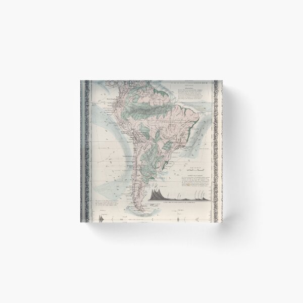 Item preview, Vintage Map of South America (1858) designed and sold by BravuraMedia.