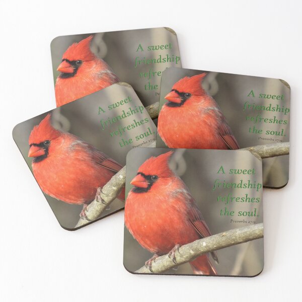 Item preview, Cardinal - Proverbs 27:9 designed and sold by JoanneKenney.
