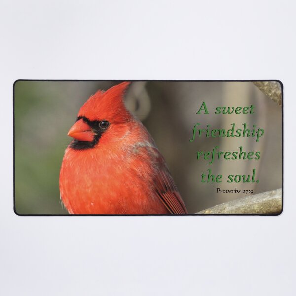 Item preview, Cardinal - Proverbs 27:9 designed and sold by JoanneKenney.