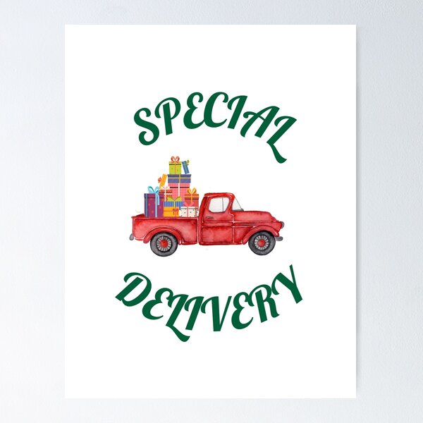 Item preview, Red Christmas Truck designed and sold by OYLOS.