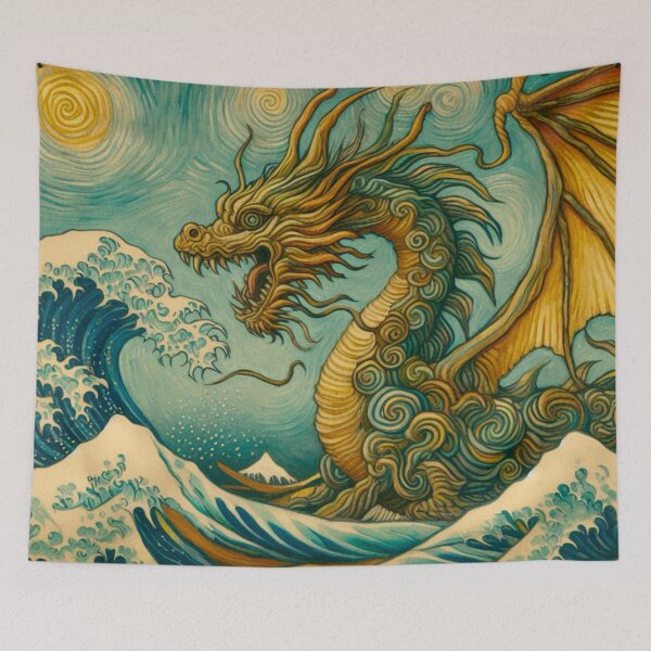 Item preview, Dragon Oil Painting - Van Gogh Style Dragon designed and sold by Star-Fragment.