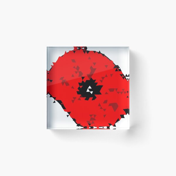 Item preview, Poppy Low Polygon Digital Low Poly Art designed and sold by SpiroJo.