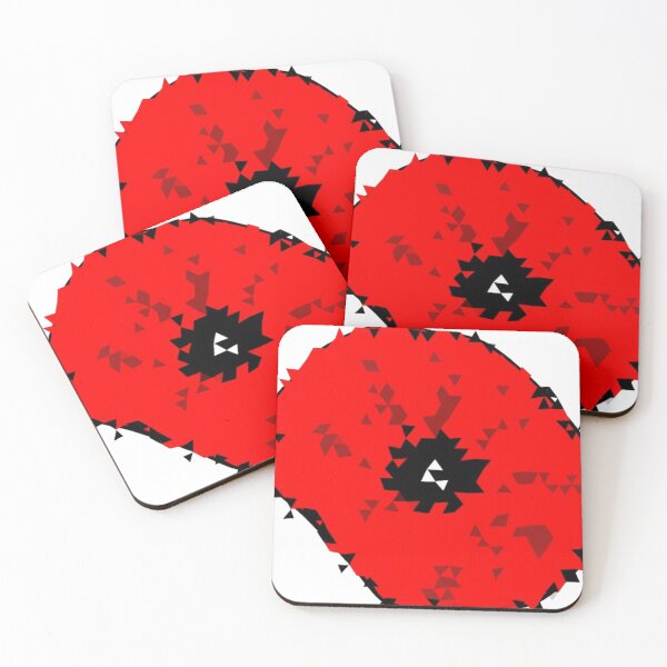 Item preview, Poppy Low Polygon Digital Low Poly Art designed and sold by SpiroJo.