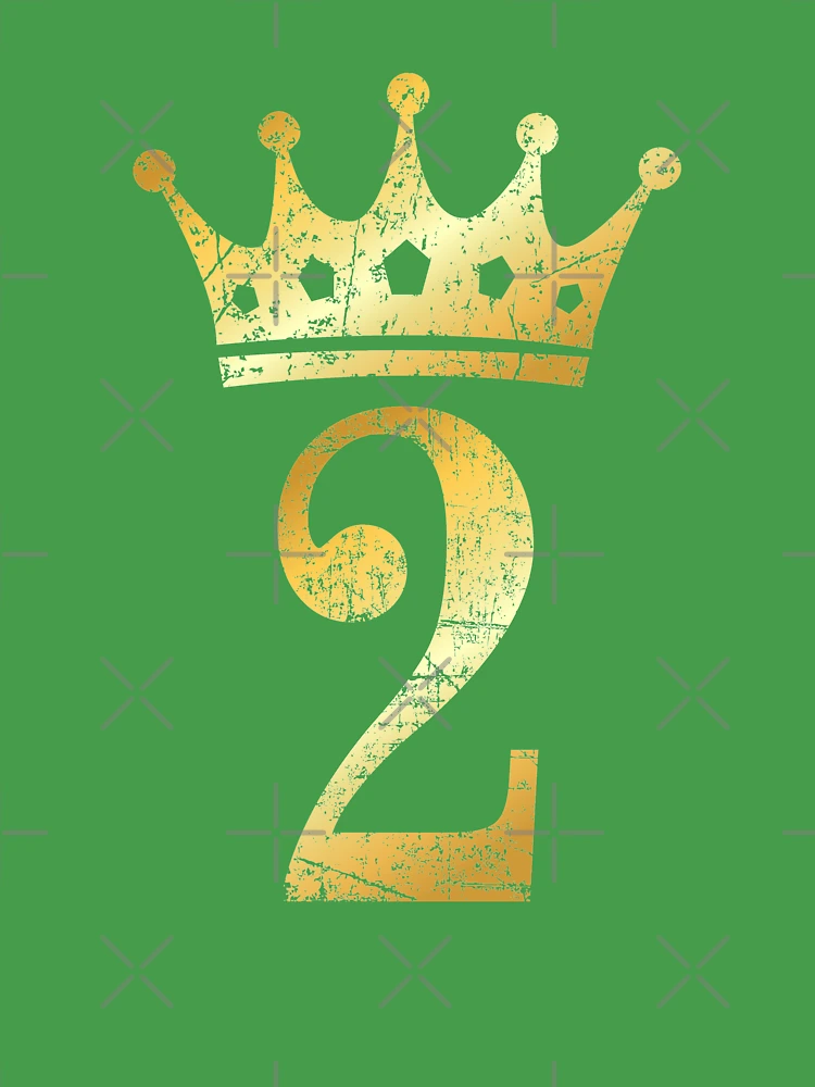 Crown Number 2 - 2nd Birthday & Anniversary (Ancient Gold) Poster for Sale  by theshirtshops