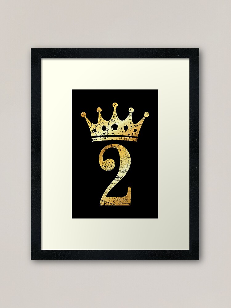 Crown Number 2 - 2nd Birthday & Anniversary (Ancient Gold) Poster for Sale  by theshirtshops