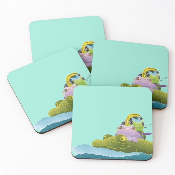 Item preview, Frogs on Crocodile Commute designed and sold by JTuckerman.