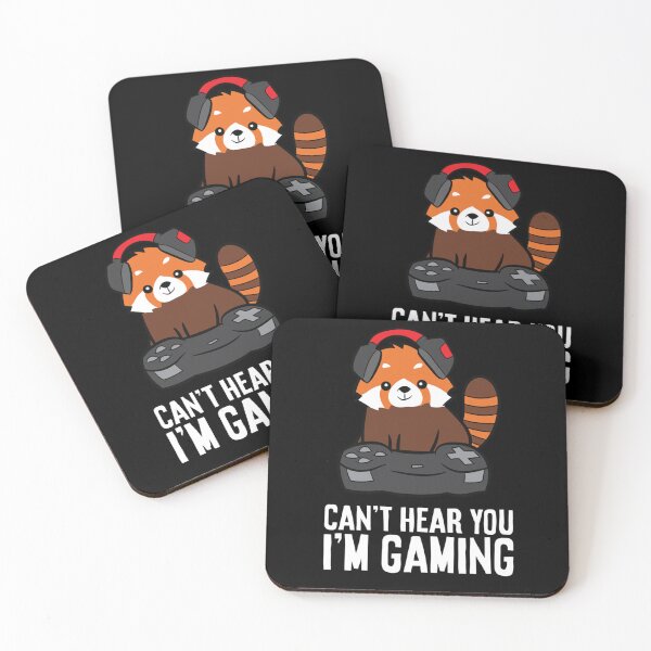 Item preview, Red Panda Gaming Can't Hear You I'm Gaming Red Panda designed and sold by taaddison50.