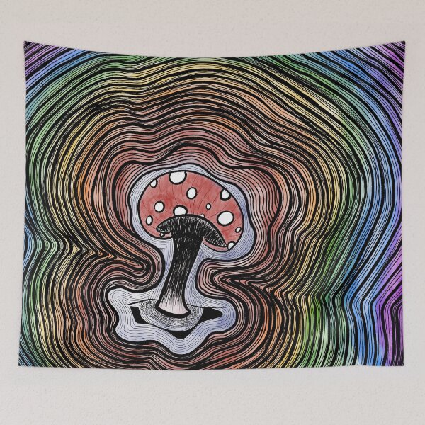 Item preview, Trippy mushroom designed and sold by Abstractgang.