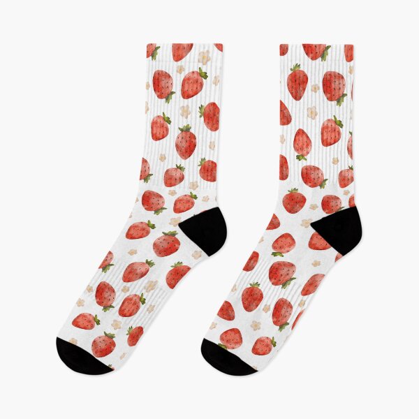 Item preview, Red juicy watercolor strawberries designed and sold by pinkyfish1010.