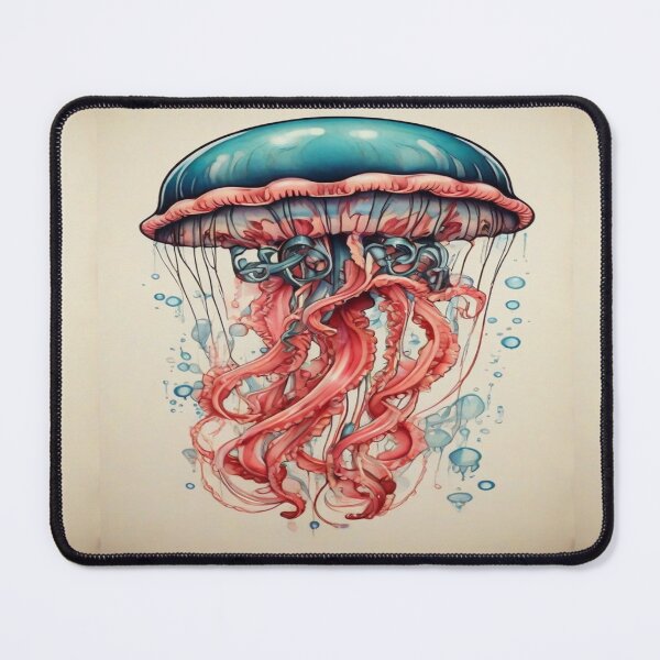 Item preview, Tattoo Jellyfish Animal Art designed and sold by druidwolfart.