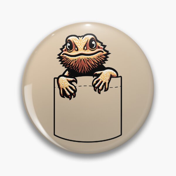 Item preview, Bearded Dragon Pogona Shirt Pocket Reptile Lizard Pet Lover Youth Light Background designed and sold by lunaticbear.
