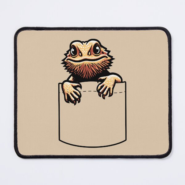 Item preview, Bearded Dragon Pogona Shirt Pocket Reptile Lizard Pet Lover Youth Light Background designed and sold by lunaticbear.